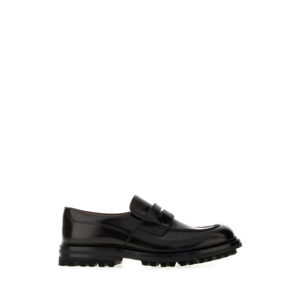Church's Men Dark Brown Leather Mc Kinnon Loafers